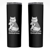 British Shorthair Skin Cancer Awareness Skinny Tumbler Melanoma Fighter Cat Gift