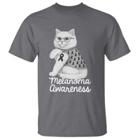 British Shorthair Skin Cancer Awareness T Shirt Melanoma Fighter Cat Gift