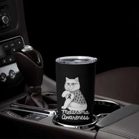 British Shorthair Skin Cancer Awareness Tumbler Cup Melanoma Fighter Cat Gift