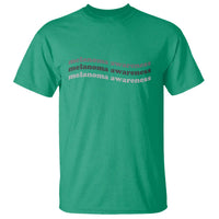 Melanoma Groovy Wavy Typography T Shirt Skin Cancer Warrior Gift
