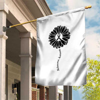 Melanoma Awareness Black Ribbon Flower Garden Flag Skin Cancer Fighter Gift