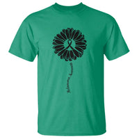 Melanoma Awareness Black Ribbon Flower T Shirt Skin Cancer Fighter Gift