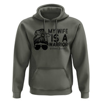 My Wife Is A Warrior Hoodie Melanoma Awareness Husband Gift