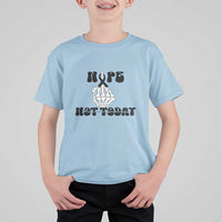 Melanoma Fighter Gift T Shirt For Kid Funny Skeleton Nope Not Today