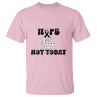Melanoma Fighter Gift T Shirt Funny Skeleton Nope Not Today