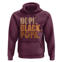 Dope Black Papa Hoodie Proud African American Fathers Day Gift