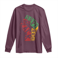 First Fathers Day Black Dad Long Sleeve Shirt New Dad Gift