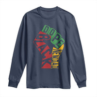 First Fathers Day Black Dad Long Sleeve Shirt New Dad Gift