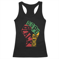 First Fathers Day Black Dad Racerback Tank Top New Dad Gift