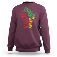 First Fathers Day Black Dad Sweatshirt New Dad Gift
