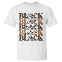 Father Leader Provider Protector King T Shirt Proud Black Dad Gift