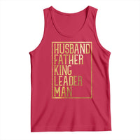 Husband Father King Leader Man Tank Top Proud Black Dad Gift