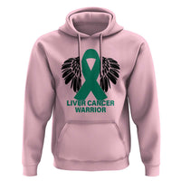 Liver Cancer Angel Warrior Wings Hoodie Green Ribbon Awareness Support Gift