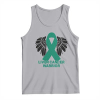 Liver Cancer Angel Warrior Wings Tank Top Green Ribbon Awareness Support Gift