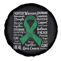 Liver Cancer Support Gift Spare Tire Cover Fearless Unbreakable Warrior Hope