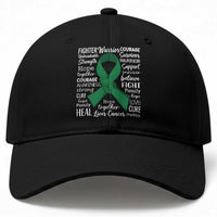 Liver Cancer Support Gift Baseball Cap Fearless Unbreakable Warrior Hope