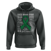 Liver Cancer Support Gift Hoodie Fearless Unbreakable Warrior Hope