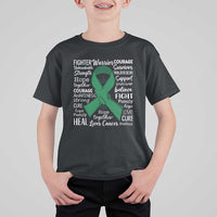 Liver Cancer Support Gift T Shirt For Kid Fearless Unbreakable Warrior Hope