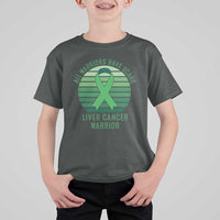 All Warriors Have Scars Liver Cancer T Shirt For Kid Green Ribbon Survivor Fighter Gift