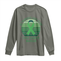 All Warriors Have Scars Liver Cancer Long Sleeve Shirt Green Ribbon Survivor Fighter Gift