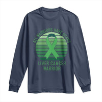 All Warriors Have Scars Liver Cancer Long Sleeve Shirt Green Ribbon Survivor Fighter Gift