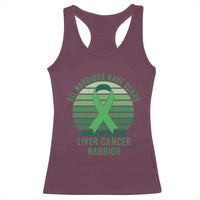 All Warriors Have Scars Liver Cancer Racerback Tank Top Green Ribbon Survivor Fighter Gift
