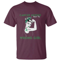 Liver Cancer Warrior Unbreakable Gift T Shirt Cancer Messed With The Wrong Girl