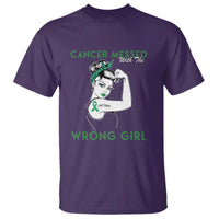 Liver Cancer Warrior Unbreakable Gift T Shirt Cancer Messed With The Wrong Girl