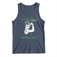 Liver Cancer Warrior Unbreakable Gift Tank Top Cancer Messed With The Wrong Girl