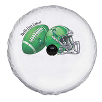 Liver Cancer Support Gift Spare Tire Cover October Tackle Cancer Football