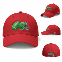 Liver Cancer Support Gift Baseball Cap October Tackle Cancer Football