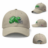 Liver Cancer Support Gift Baseball Cap October Tackle Cancer Football