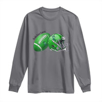 Liver Cancer Support Gift Long Sleeve Shirt October Tackle Cancer Football