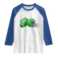 Liver Cancer Support Gift Raglan Shirt October Tackle Cancer Football