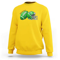 Liver Cancer Support Gift Sweatshirt October Tackle Cancer Football