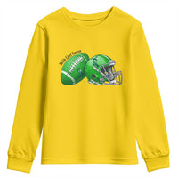 Liver Cancer Support Gift Youth Sweatshirt October Tackle Cancer Football