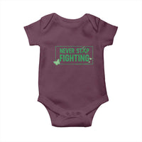 Liver Cancer Warrior Baby Onesie Never Stop Fighting Support Gift