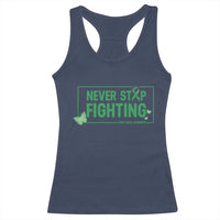Liver Cancer Warrior Racerback Tank Top Never Stop Fighting Support Gift