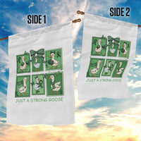 Funny Liver Cancer Warrior Support Gift Garden Flag Just A Strong Goose