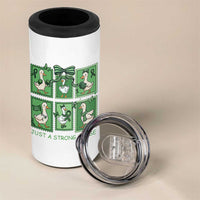 Funny Liver Cancer Warrior Support Gift 4 in 1 Can Cooler Tumbler Just A Strong Goose