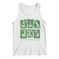 Funny Liver Cancer Warrior Support Gift Tank Top Just A Strong Goose