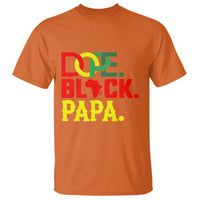Dope Black Papa T Shirt Melanin King Fathers Day Gift