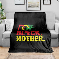 Proud African American Mom Gift Throw Blanket Dope Black Mother