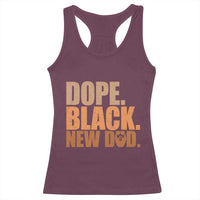 Proud Black New Dad Racerback Tank Top African American Fathers Day Gift