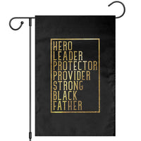 Strong Black Father Garden Flag Hero Leader Provider Protector Gift