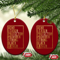 Strong Black Father Ceramic Ornament Hero Leader Provider Protector Gift