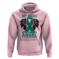 Liver Cancer Awareness Memorial Gift Hoodie My Hero Is Now My Angel