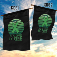 Liver Cancer Awareness Garden Flag Not All Cancer Is Pink Ribbon Support Gift