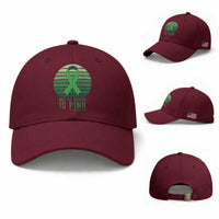 Liver Cancer Awareness Baseball Cap Not All Cancer Is Pink Ribbon Support Gift