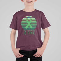 Liver Cancer Awareness T Shirt For Kid Not All Cancer Is Pink Ribbon Support Gift